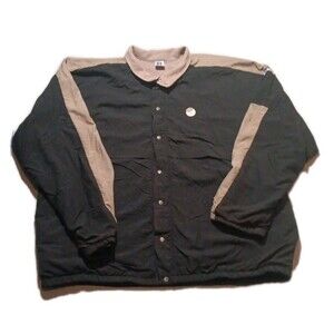 Vintage Russell Athletic Jacket Thermal Lined Mens XL 90s Made In USA Black Golf